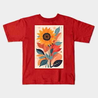 Sunflower Illustration Kids T-Shirt